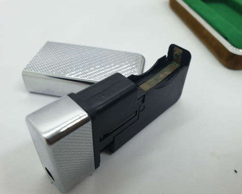 Diplomat Electronic Battery Swiss Made Lighter - Not Tested - No Battery -No Gas  sold as is ..Boxed
