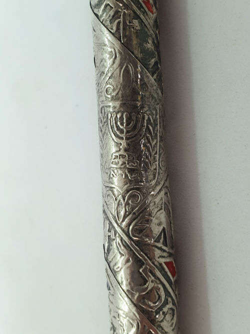 Rare 1960's Israeli GLOBUS '' ballpoint pen (silver or silver plated?)Ink is Dry