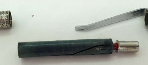 Rare 1960's Israeli GLOBUS '' ballpoint pen (silver or silver plated?)Ink is Dry