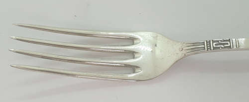 Rare Antique German Hallmarked C.Grebenau SILVER(.800) Cake Fork name Anelise Engraved on it. 42 g