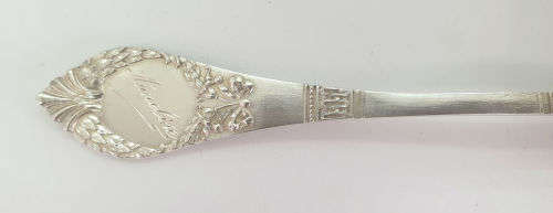 Rare Antique German Hallmarked C.Grebenau SILVER(.800) Spoon name Anelise Engraved on it. 47 g