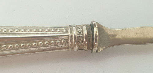 Antique  Forks with Silver (.800) Handles steel is rusted and one broken ..total weight 19gram