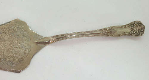 Large Vintage Silver Plated Kings Pattern Cake Server - a Beautiful Solid Piece  305mm