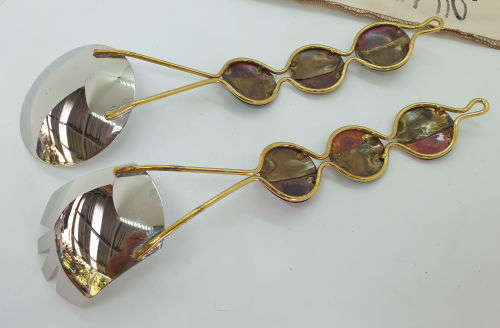 Handcrafted Copper & Brass Spoon set by CREATIVE COPPER in S.A in 100% pure Cotton Bag