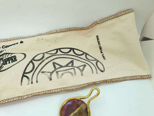 Handcrafted Copper & Brass Spoon set by CREATIVE COPPER in S.A in 100% pure Cotton Bag