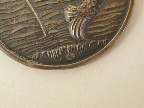 2 x 1986 Angling Medals with Ribbons - 33mm in Diameter