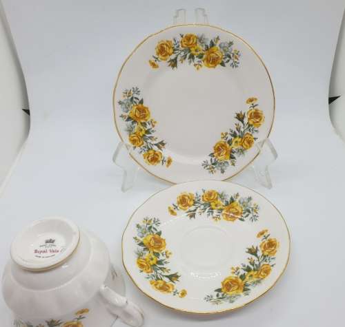 Vintage Royal Vale Trio`s Bone China A 57 9 Made in England -7 Available