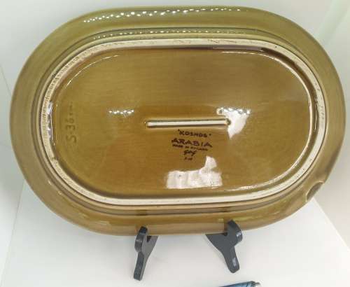 Vintage 'Kosmos' Arabia Stoneware platter Designed by Gunvor Olin-Gronqvist for Arabia Finland