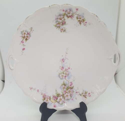 Vintage KPM Porcelain Cake Plate made in Berlin Germany(small crack visible from front only)