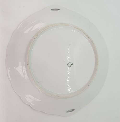 Vintage KPM Porcelain Cake Plate made in Berlin Germany(small crack visible from front only)