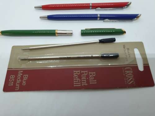 Vintage Set of 6 Slimline ballpoint Rugby pens Springboks,TVL,NTVL,OVS,Natal and WP Logos