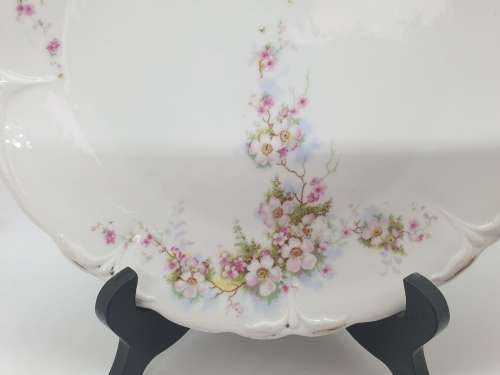 Vintage KPM Porcelain Cake Plate made in Berlin Germany - Colors Faded -  250x235mm