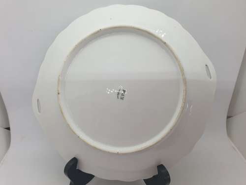 Vintage KPM Porcelain Cake Plate made in Berlin Germany - Colors Faded -  250x235mm