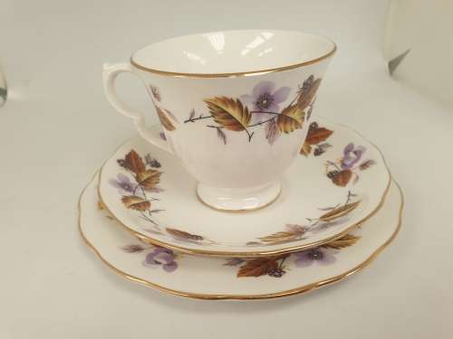 Vintage Queen Anne Bone China Trio- Ridgeway Potteries England - 5 available