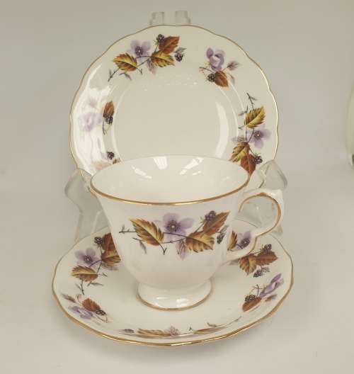 Vintage Queen Anne Bone China Trio- Ridgeway Potteries England - 5 available