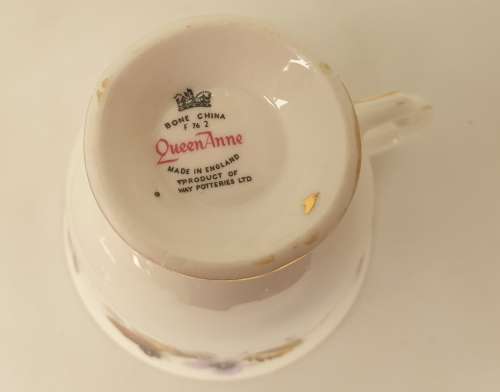 Vintage Queen Anne Bone China Trio- Ridgeway Potteries England - 5 available