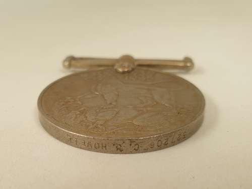 WW2  War Medal 19391945 and a Defence Medal member 327206 - plus a 1994 miniature medal