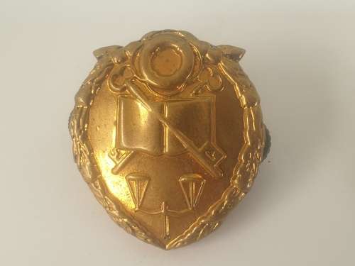 2 Old SA Prison Services collar  Badges- one with damage lugs 36x32mm