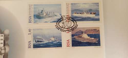 1996 1st day Cover SA Merchant Marine 1946-1996-Cape town