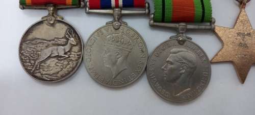 Set of 6 Full size WW2 Medals Issued to C.A Buys  Number is 101045  -Engraved