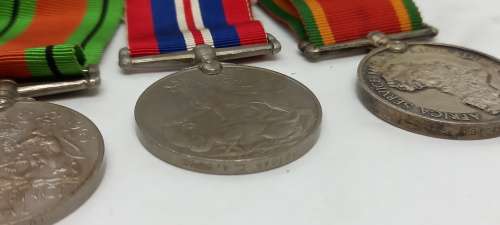 Set of 6 Full size WW2 Medals Issued to C.A Buys  Number is 101045  -Engraved