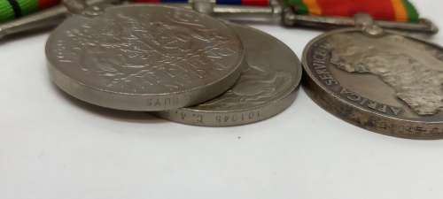 Set of 6 Full size WW2 Medals Issued to C.A Buys  Number is 101045  -Engraved