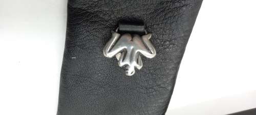 Carrol Boyes JAGUAR Hand crafted Leather Business Card Dispencer still in box