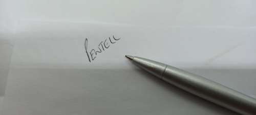 Pentel Lancelot Ballpoint Pen still in box with Instructions-Ink still ok
