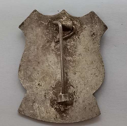 Vintage Orangia pin badge - Vryheid-Geduld en Moed Immigratie  33x26mm