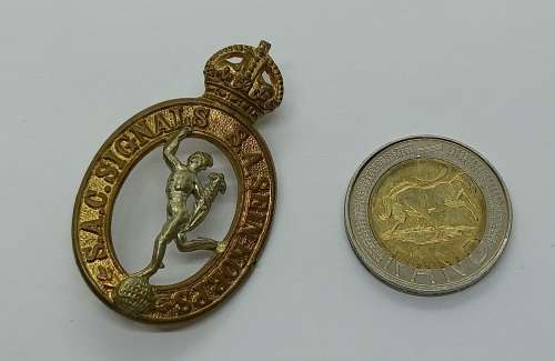 WWII SOUTH AFRICA - S.A. CORPS OF SIGNALS /S.A SEIN KORPS - BADGE