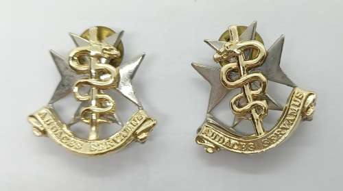 2 x Vintage South African Medical Services Shoulder Badges 31x31mm