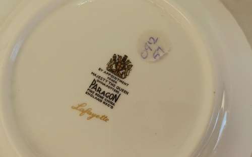 Vintage Paragon Lafayette Dessert Bowl- By appointment  to the Queen- Mint condition 10 available