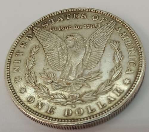 1882 USA - Silver (.900) 1 Dollar "Morgan Dollar" with S Mint mark -High detail -