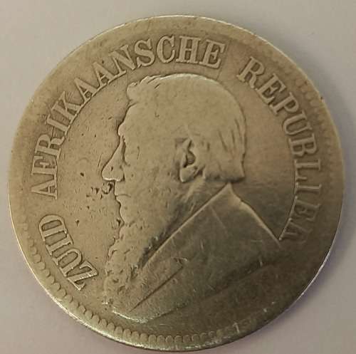 1894 Silver (.925) 2½ Shillings Zuid Afrikaansche Republiek - only 135,012 Minted .