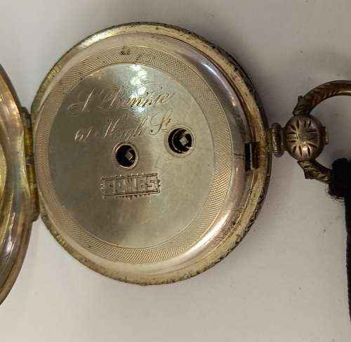 Rare 1800's Antique BENZIE of Cowes. Fine Silver Swiss Key wind  Pocket watch. see condition