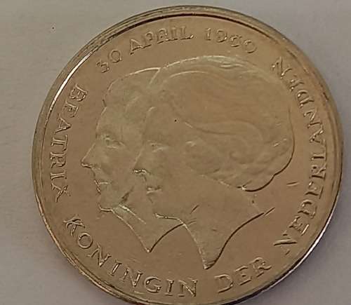 1980 Nederland 1 Gulden - Beatrix Investiture of New Queen