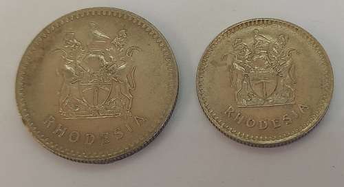 1975 Rhodesia 10 cent and 20 Cent