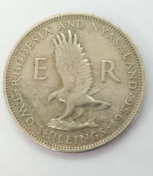 1956  Rhodesia and Nyasaland 2 Shillings - Elizabeth II 1st