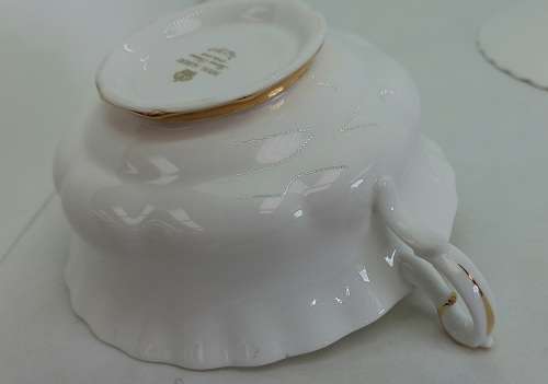 Vintage Royal Albert Val D'or -Soup Cup and Saucer- 2 available (Bid is for one Duo)