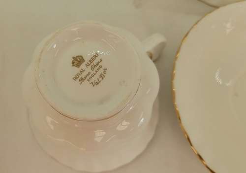 Vintage Royal Albert Val D'or -Tea Trio - (The Cup ear was repaired )