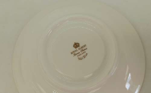 Vintage Royal Albert Val D'or -Tea Trio - (The Cup ear was repaired )