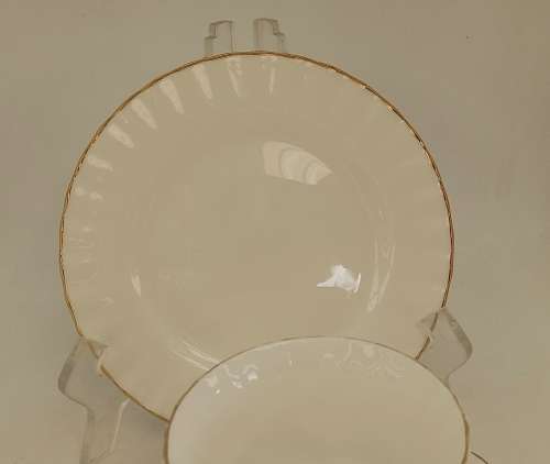 Vintage Royal Albert Val D'or -Tea Trio - (The Cup ear was repaired )