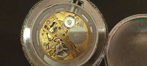 Vintage PICADOR 17 JEWELS  POCKET WATCH on chain ... - working