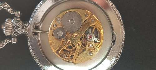 Vintage PICADOR 17 JEWELS  POCKET WATCH on chain ... - working