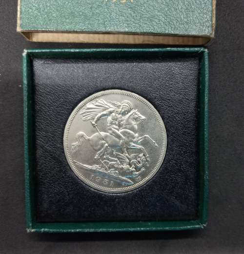 1951 Great Britain  Proof Five Shillings "Festival of Britain"  in Box