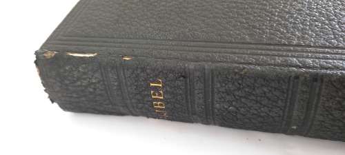 Antique 1920's Dutch Family Bible (Smith/ Crawford Family) with Colored Maps