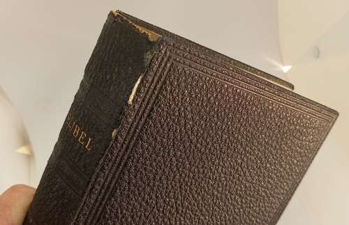 Antique 1920's Dutch Family Bible (Smith/ Crawford Family) with Colored Maps