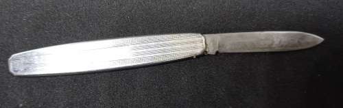 Vintage Stainless Richards Sheffield Pocket Knife 123mm (blade open).