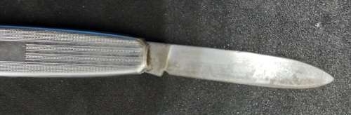 Vintage Stainless Richards Sheffield Pocket Knife 123mm (blade open).