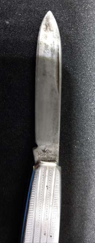 Vintage Stainless Richards Sheffield Pocket Knife 123mm (blade open).